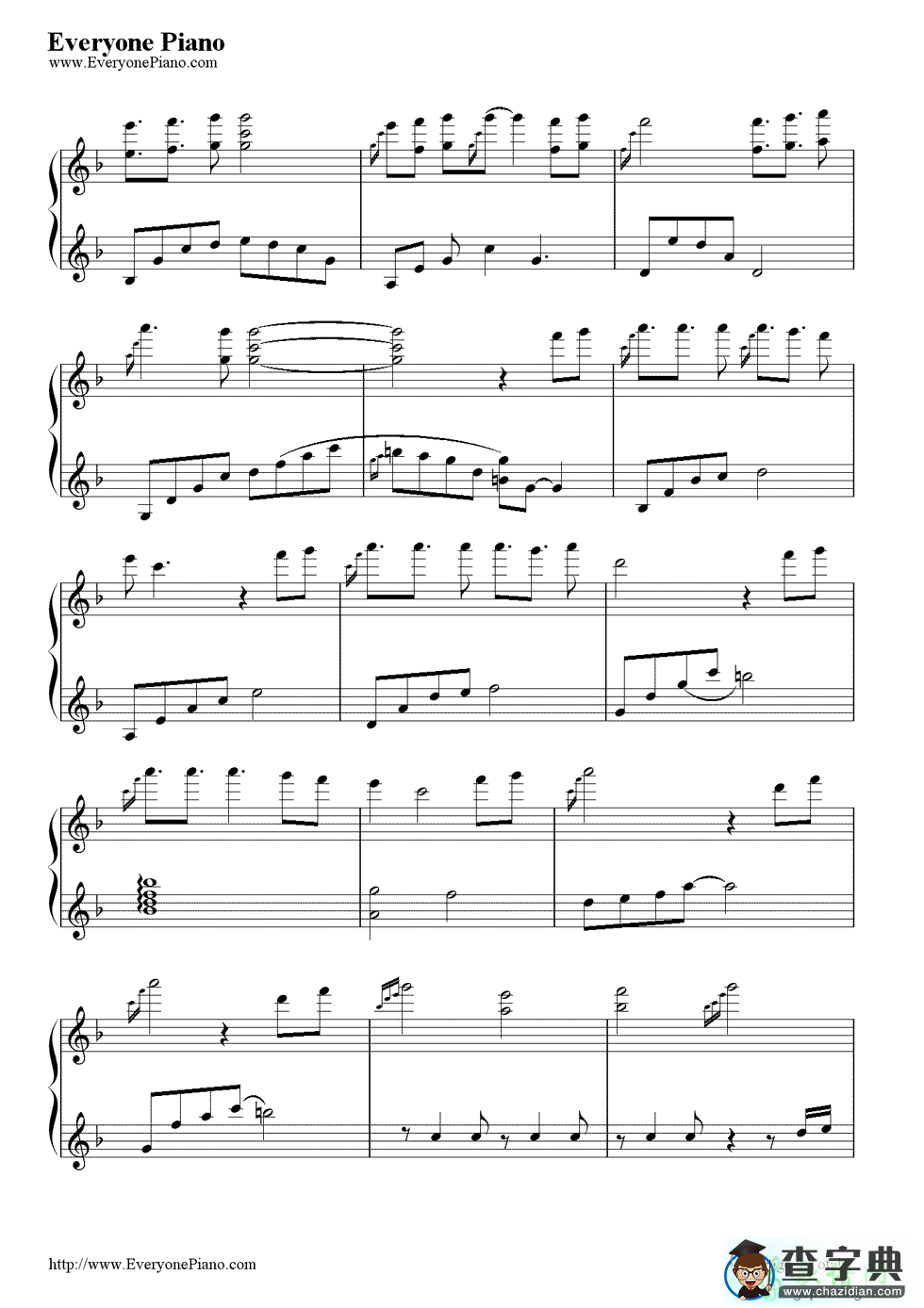 Part of Your World钢琴谱_Alan Menken