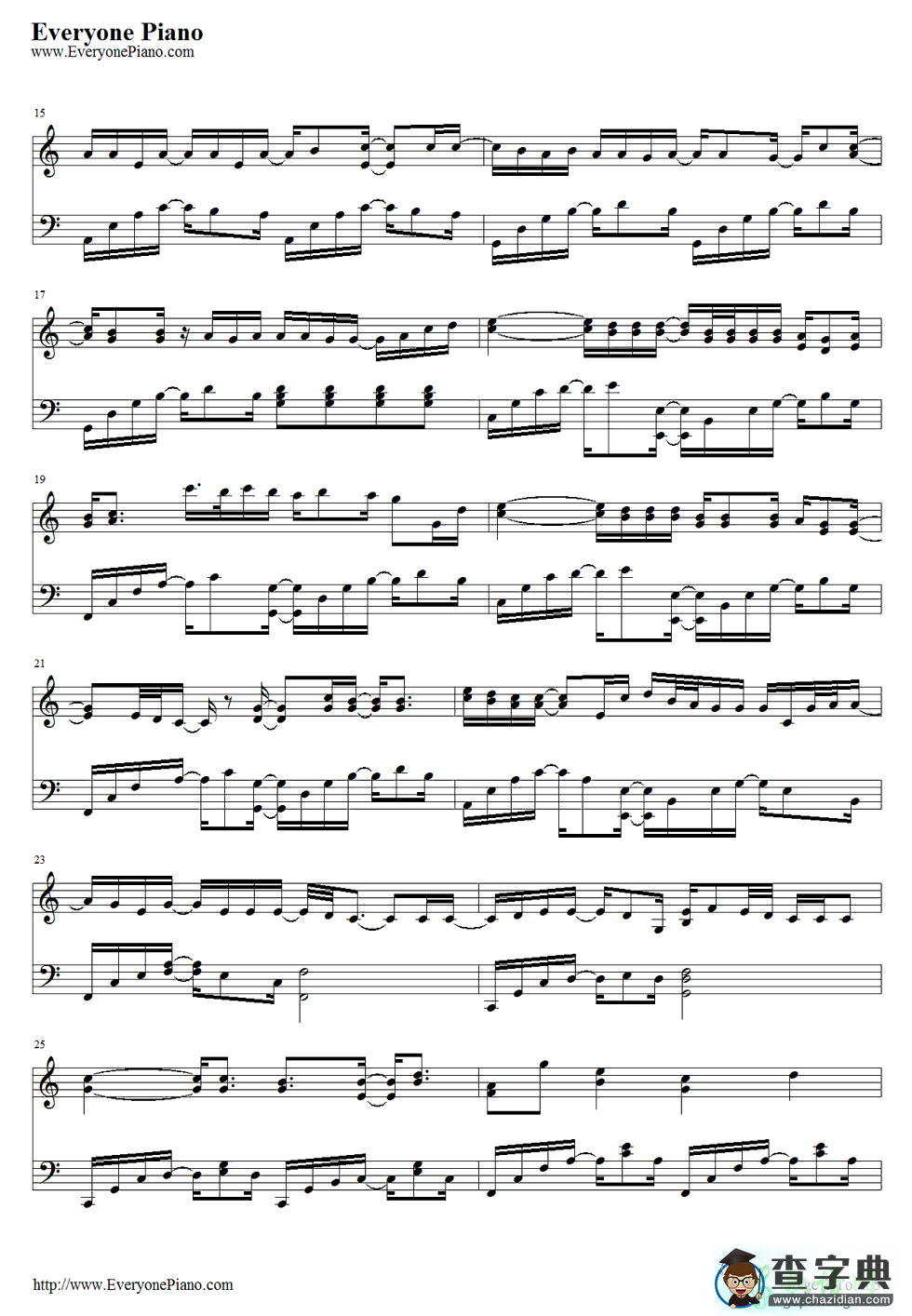 【Perfect Storm钢琴谱】Brad Paisley