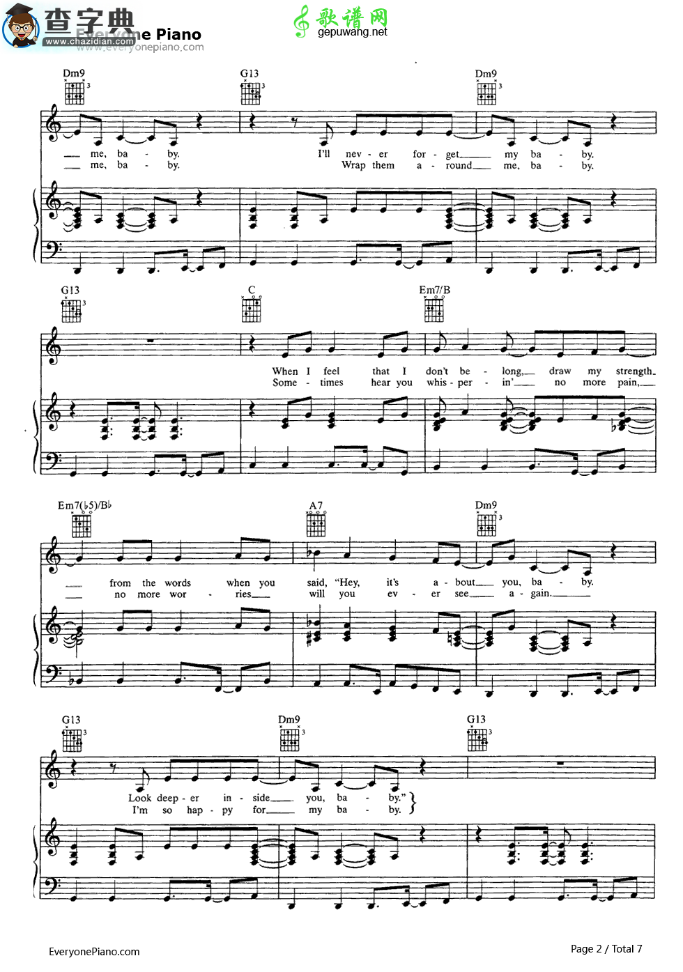 Together Again钢琴谱_Janet Jackson