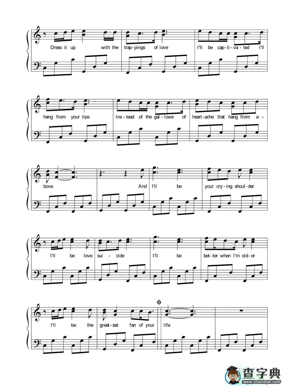 【Ill Be钢琴谱】Edwin McCain