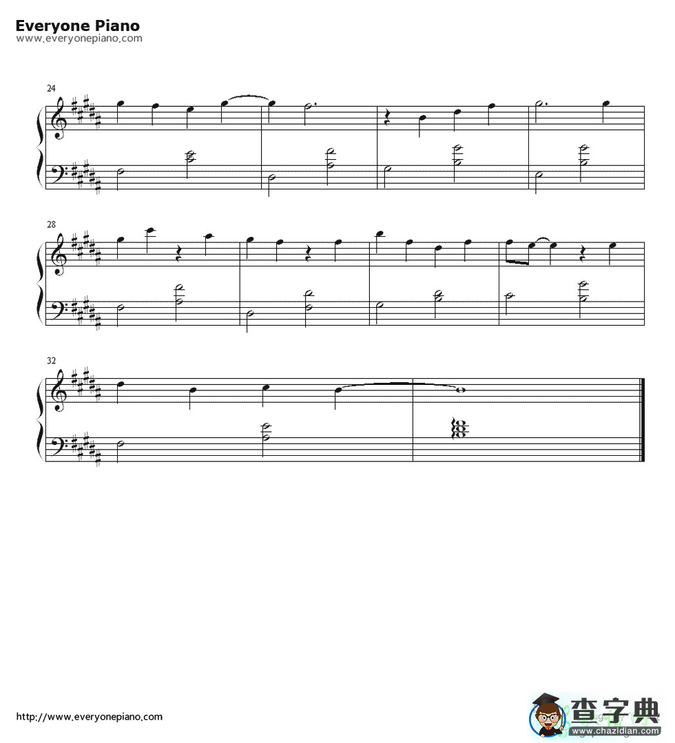 【简单好听的八音盒曲钢琴谱】简单好听的八音盒曲钢琴简谱