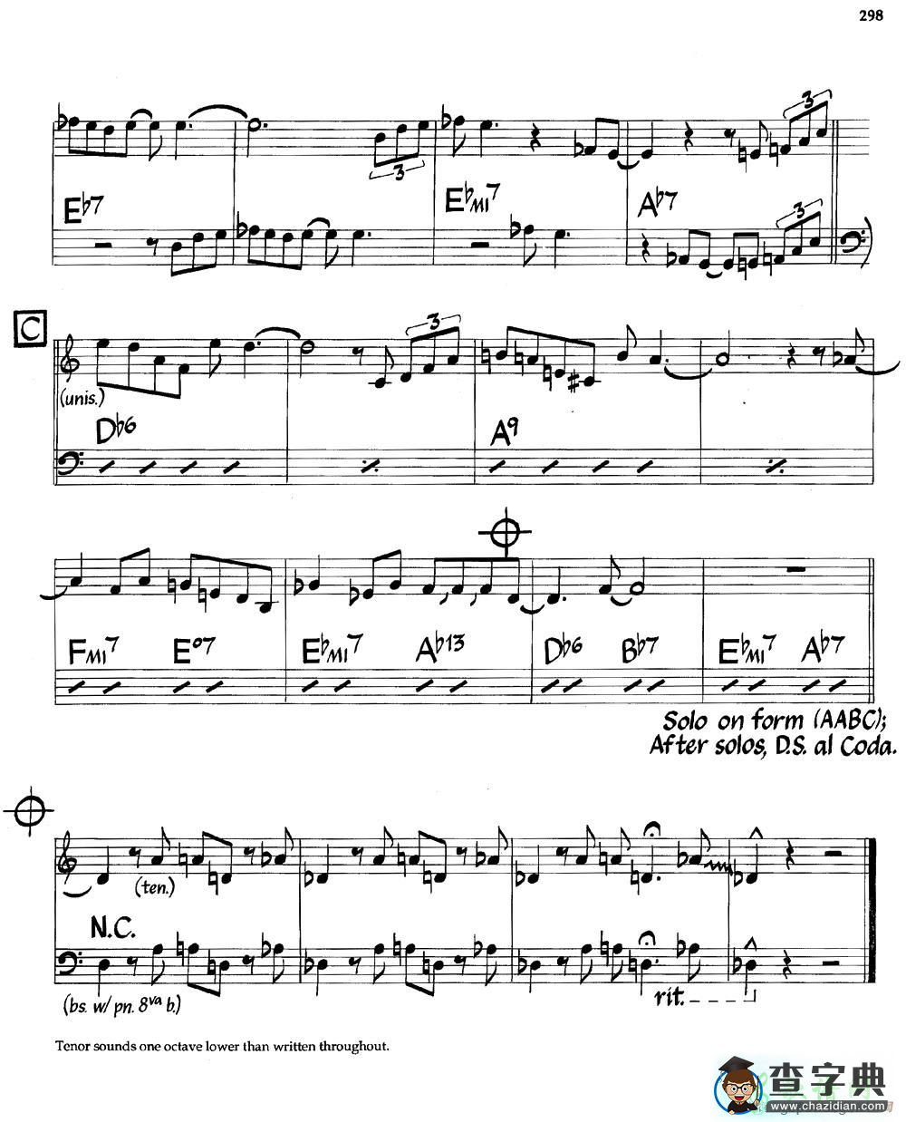 【Robbins Nest钢琴谱】五线谱