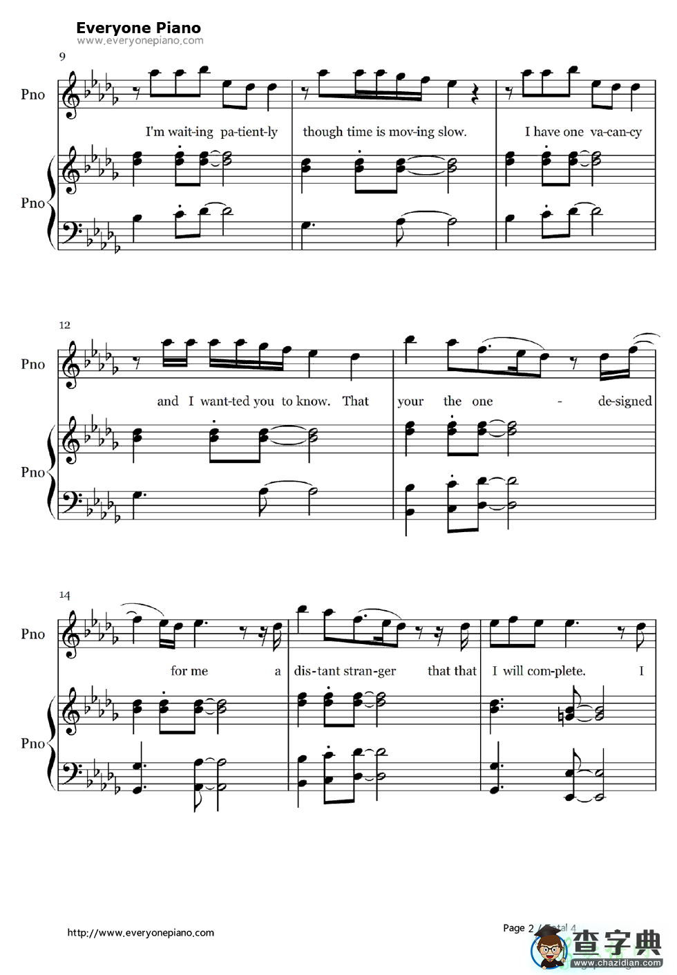 【Make It To Me钢琴谱】Sam Smith