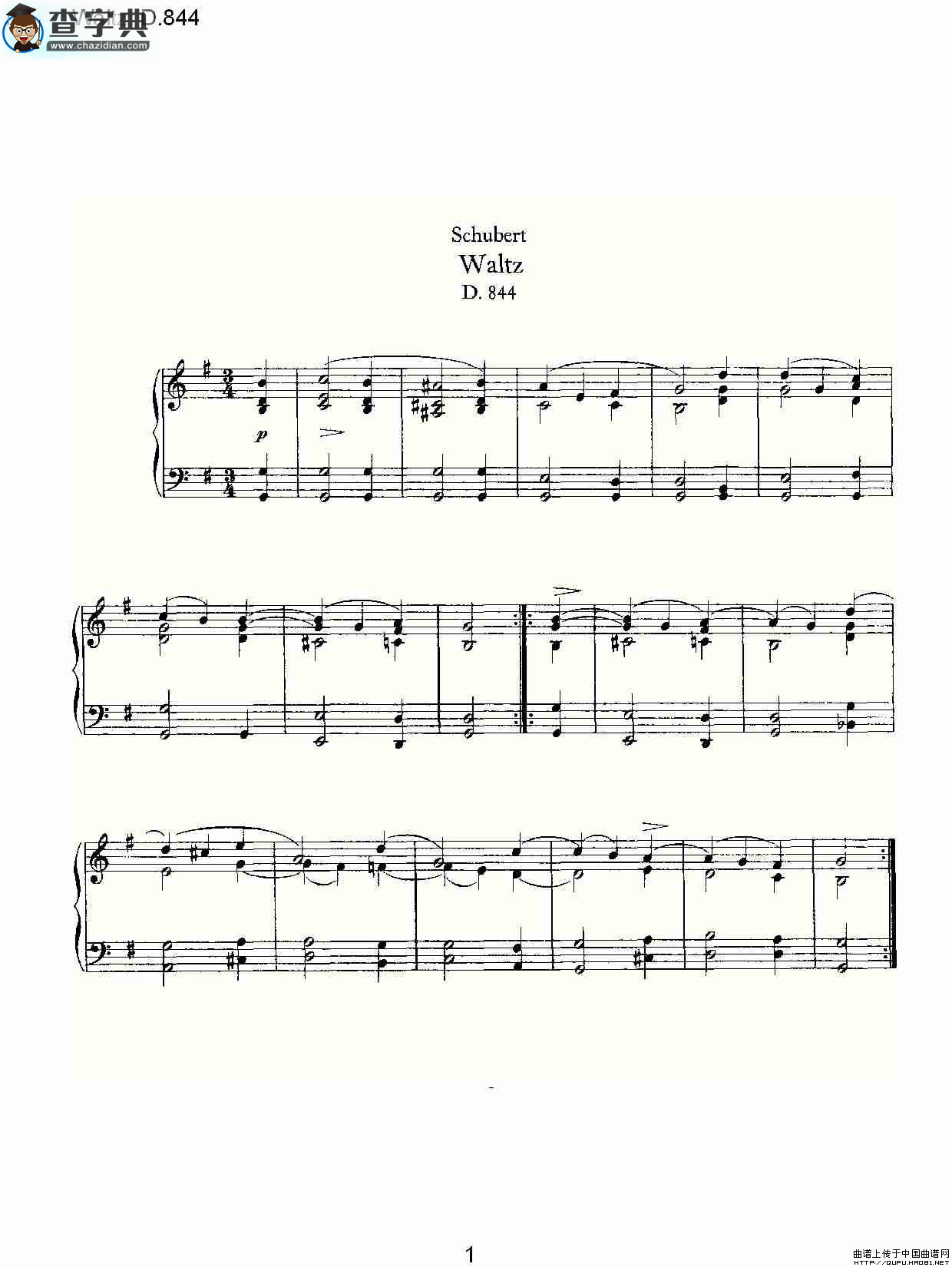 Waltz D.84钢琴谱