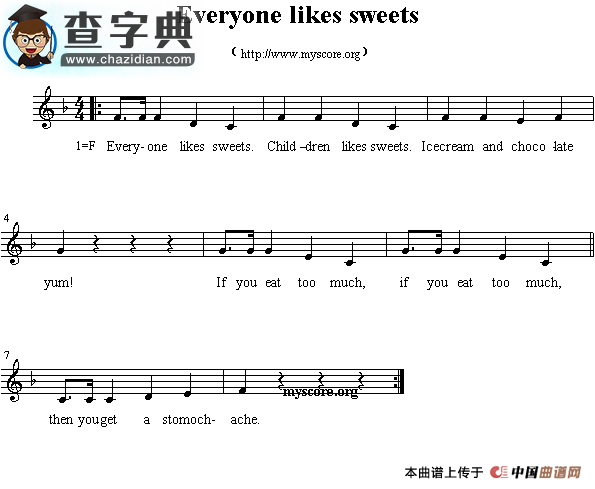 Everyone likes sweets钢琴谱