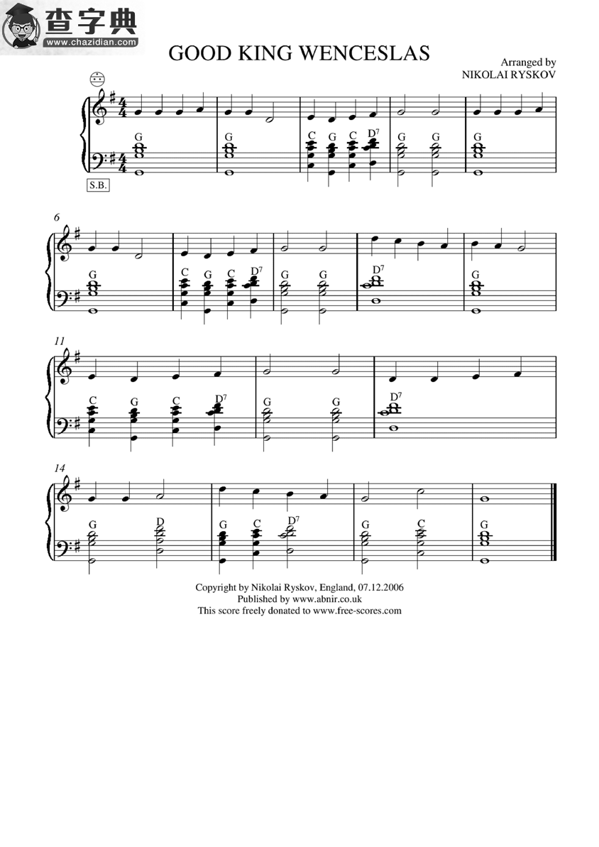 Good KING WENCESLAS