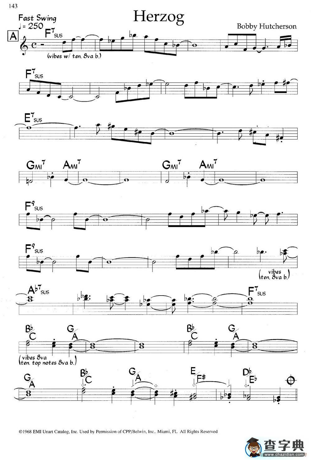 Herzog（爵士钢琴曲）钢琴谱