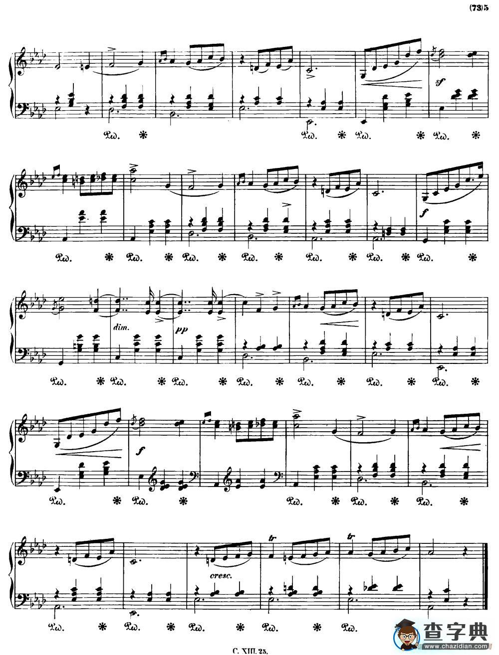 f小调圆舞曲Op.70-2钢琴谱