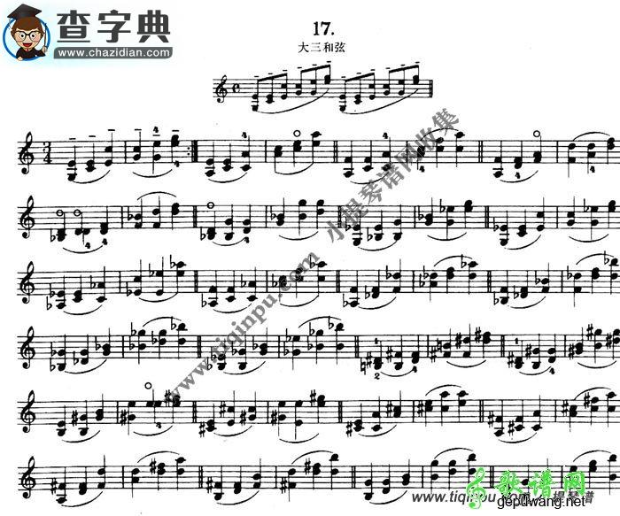 舍夫契克小提琴曲谱