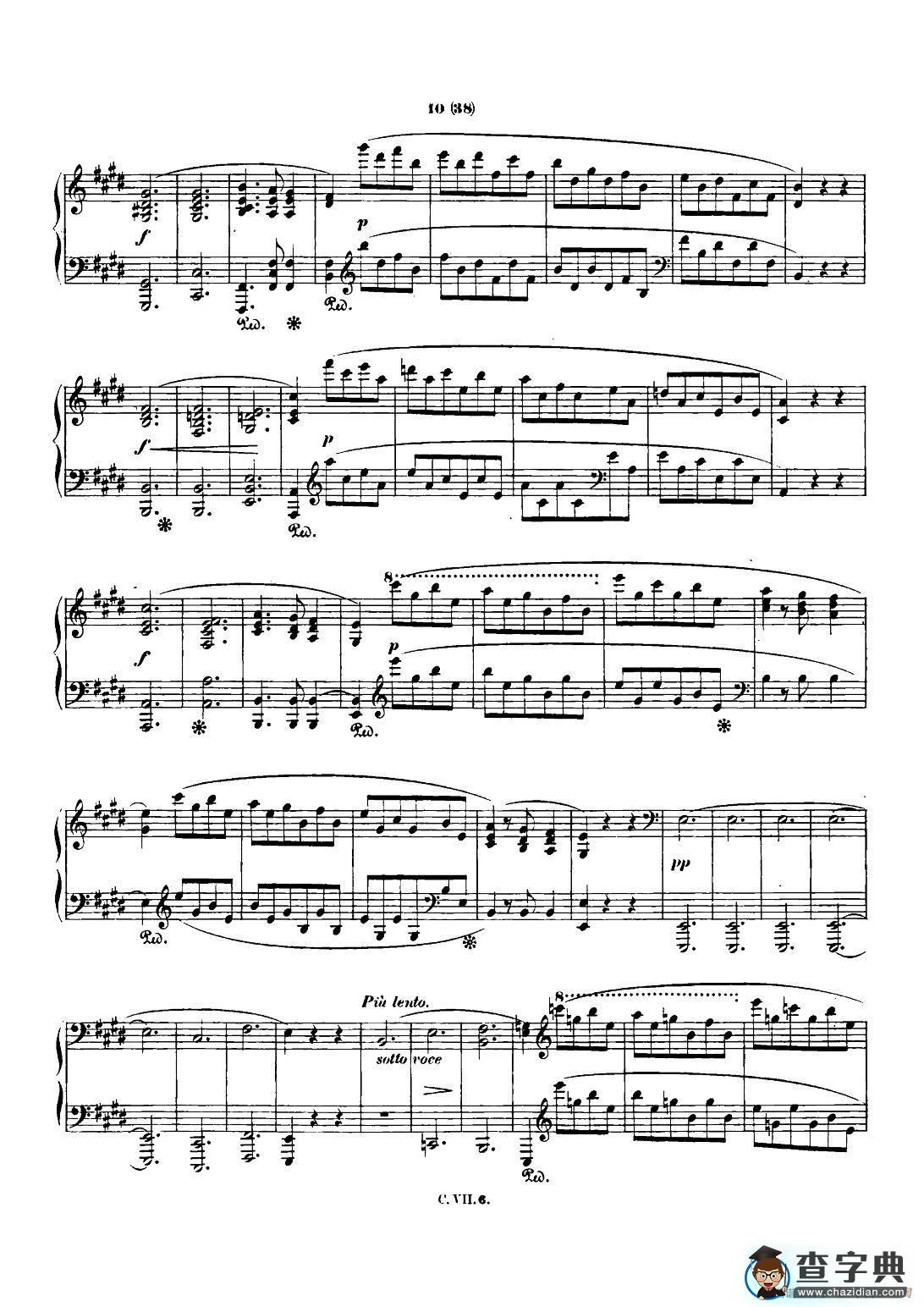 肖邦 钢琴谐谑曲 Chopin Scherzo（No.3 升c小调，Op.39）钢琴谱