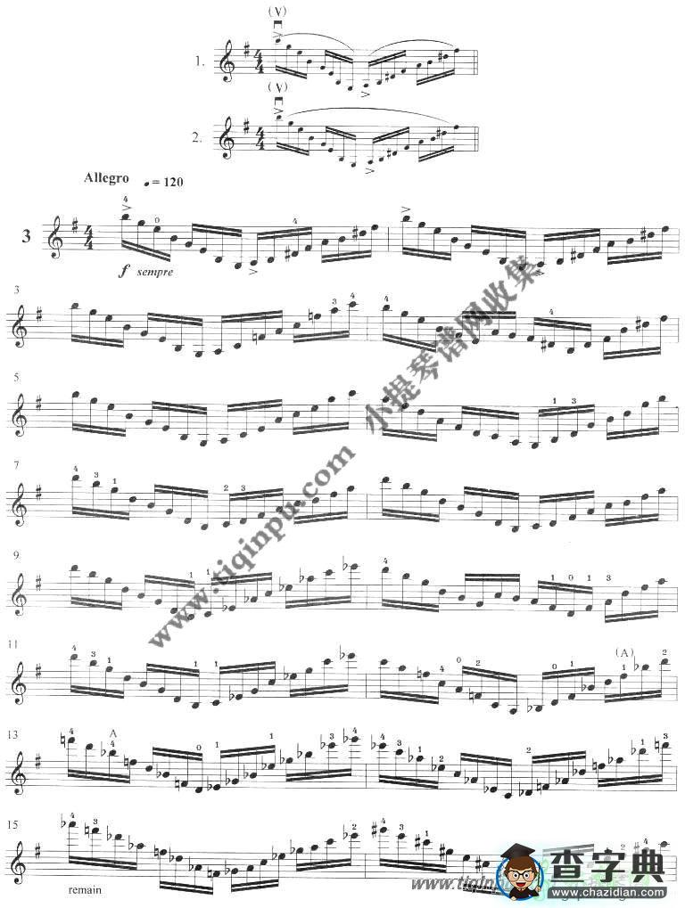 顿特二十四首练习曲op.35全集小提琴曲谱