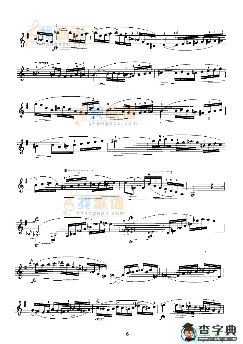 马扎斯小提琴华丽练习曲2小提琴谱