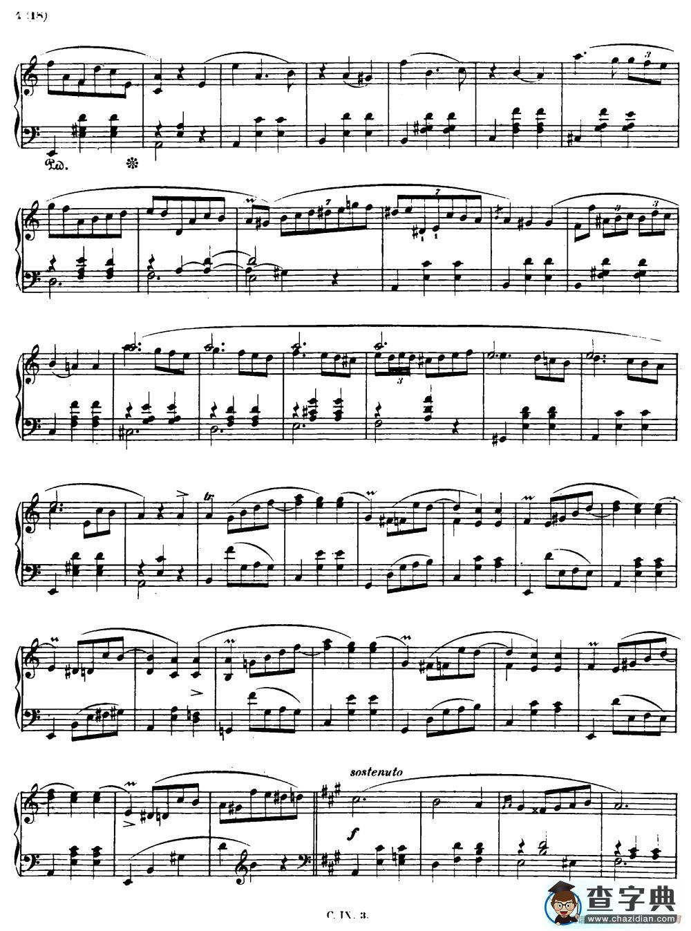 Valse brillante Op34 No2 （A小调华丽圆舞曲 Op.34-2 ）钢琴谱