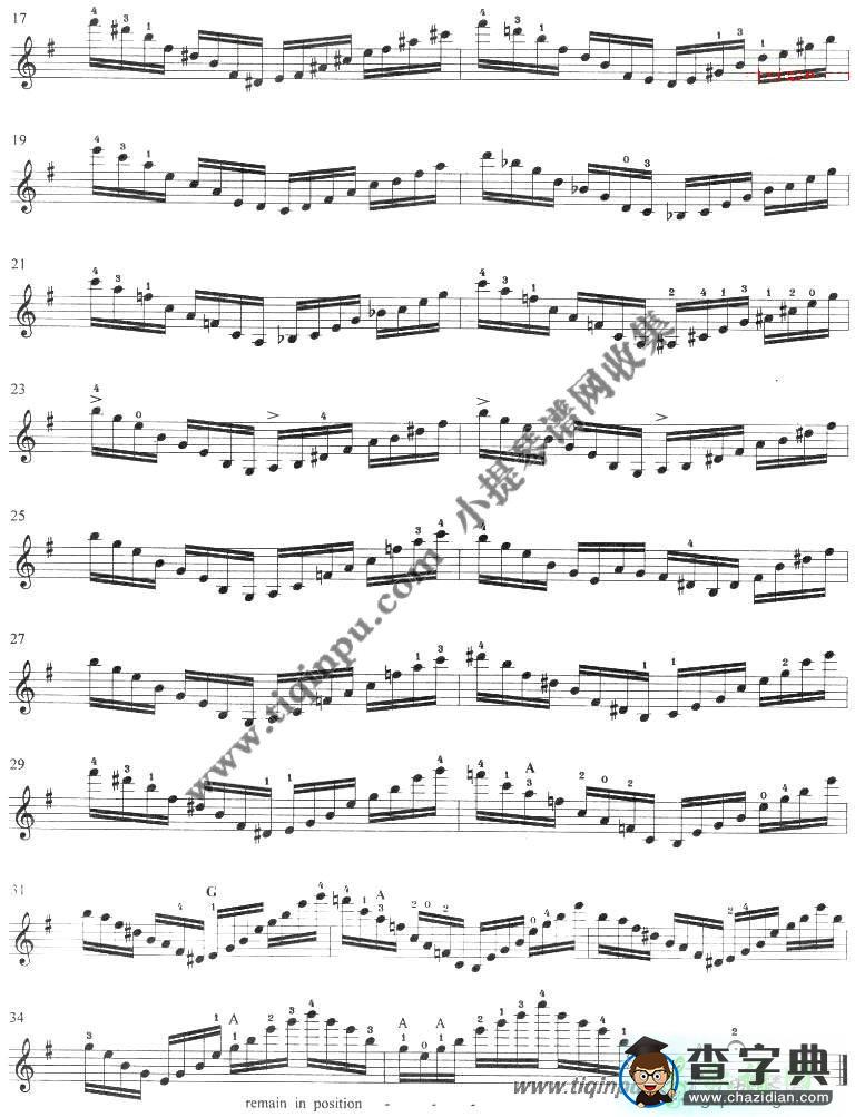 顿特二十四首练习曲op.35全集小提琴曲谱
