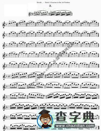舍夫契克左手技巧练习第一册前四课