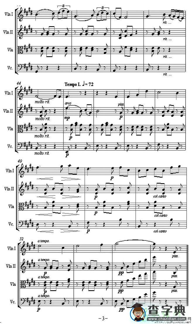 Serenata “Rimpianto”（1900）小提琴谱