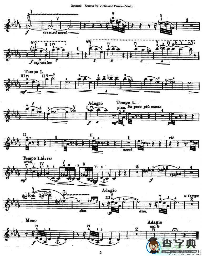 Sonata for Violin and Piano小提琴谱