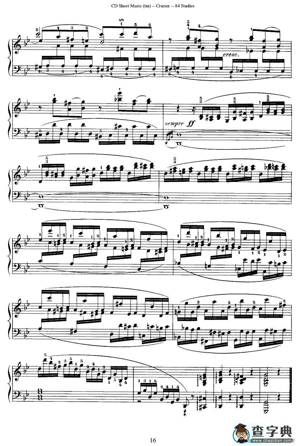 Cramer - 84 exercices（6—10）（克拉莫84首钢琴练习曲）钢琴谱