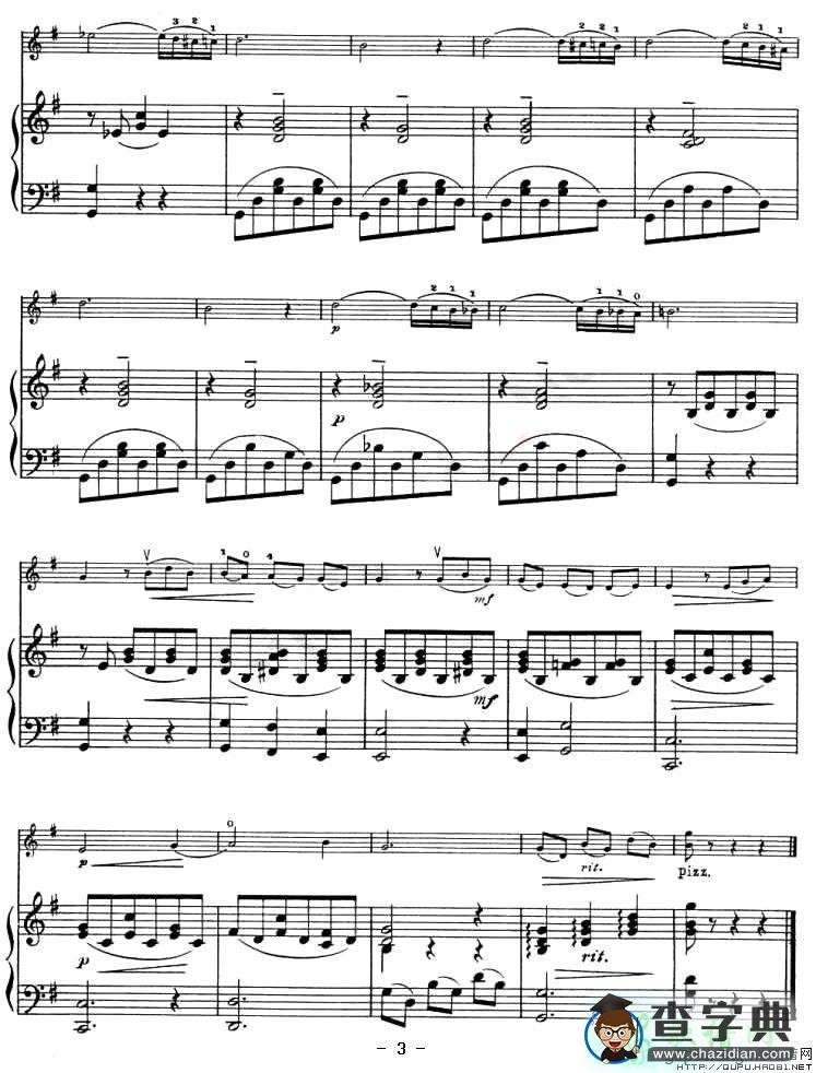 Song of India小提琴谱