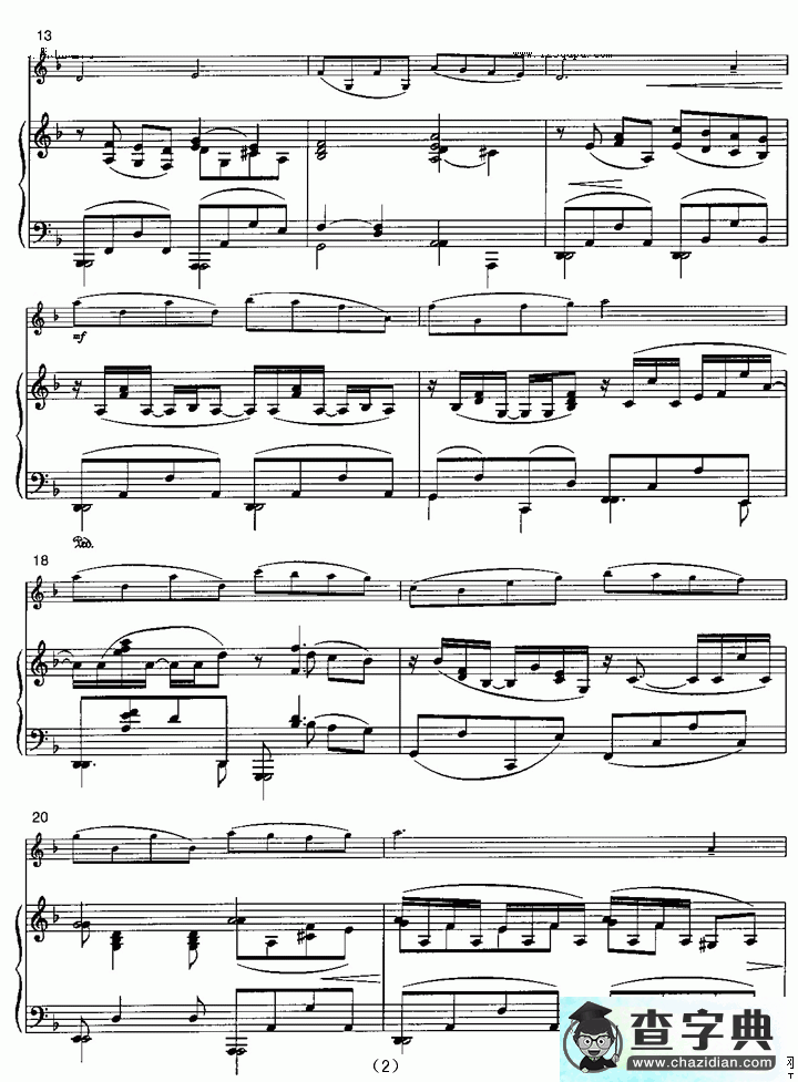 Theme From小提琴谱