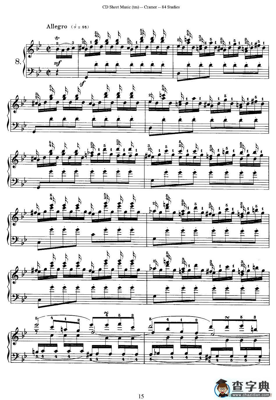 Cramer - 84 exercices（6—10）（克拉莫84首钢琴练习曲）钢琴谱