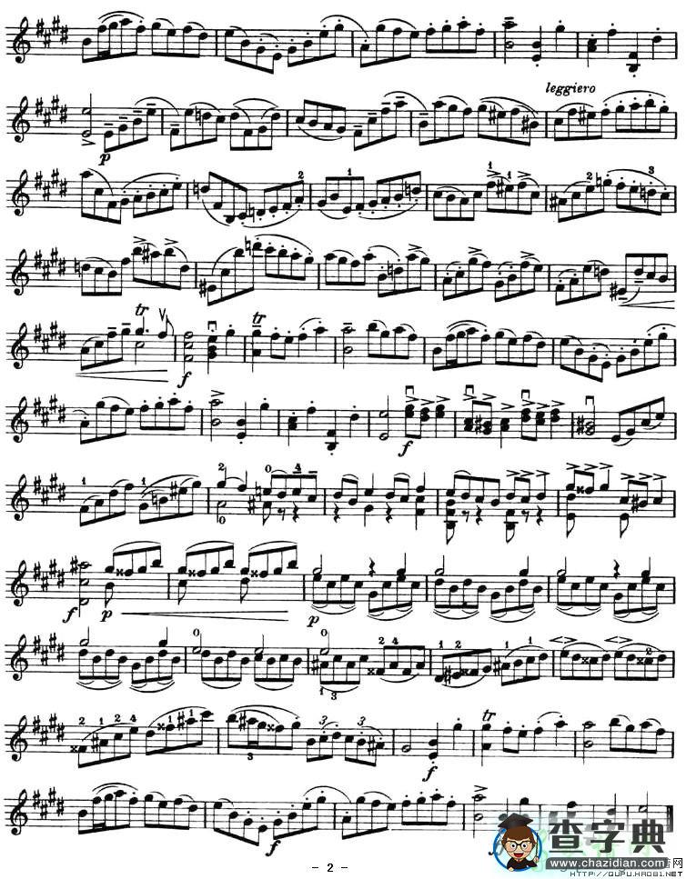 Gavotte.小提琴谱