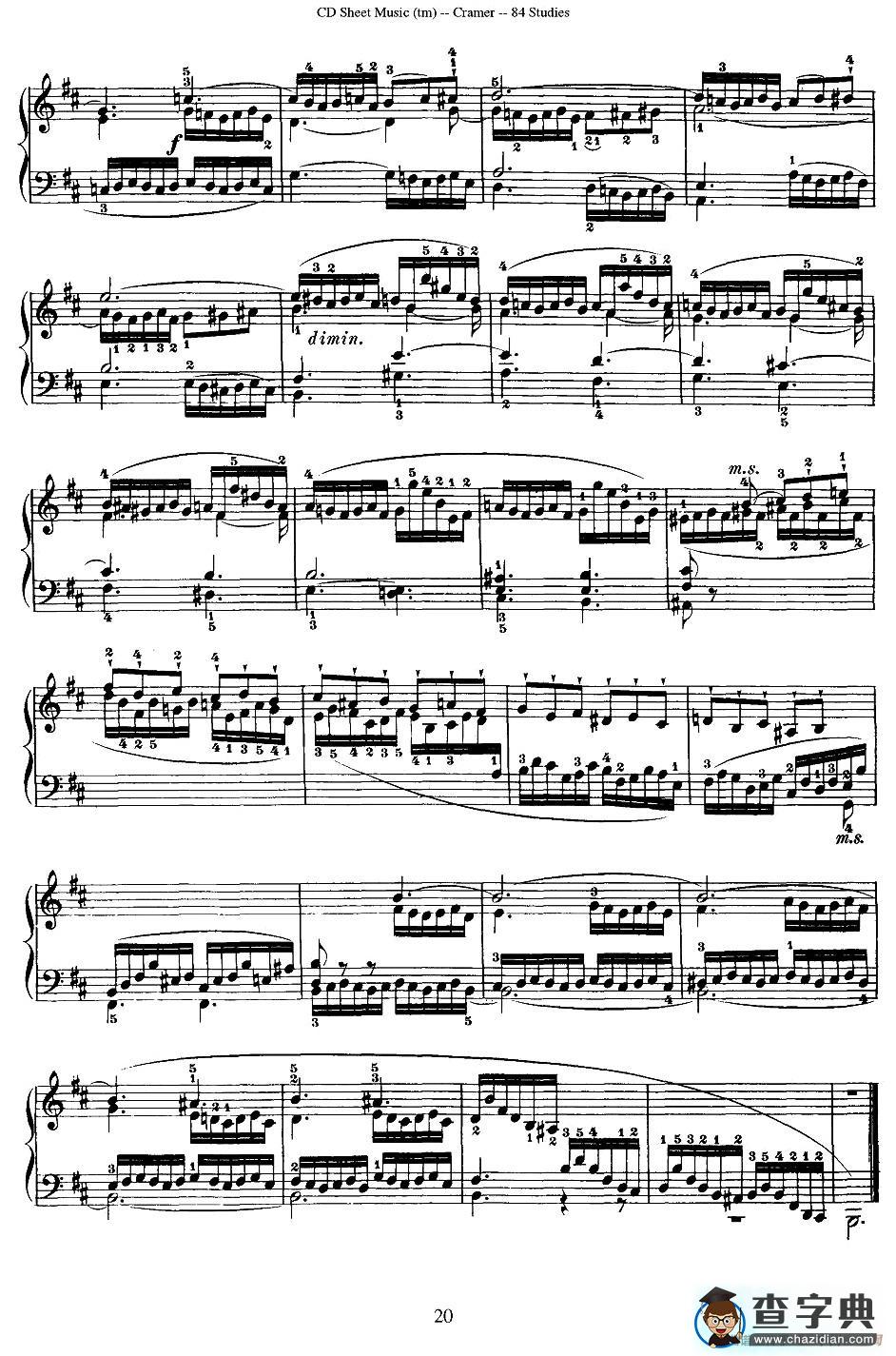 Cramer - 84 exercices（6—10）（克拉莫84首钢琴练习曲）钢琴谱