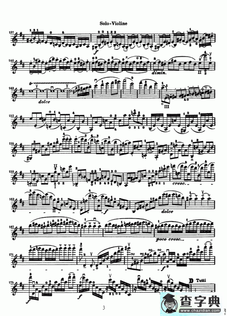 Konzert fur Violine小提琴谱