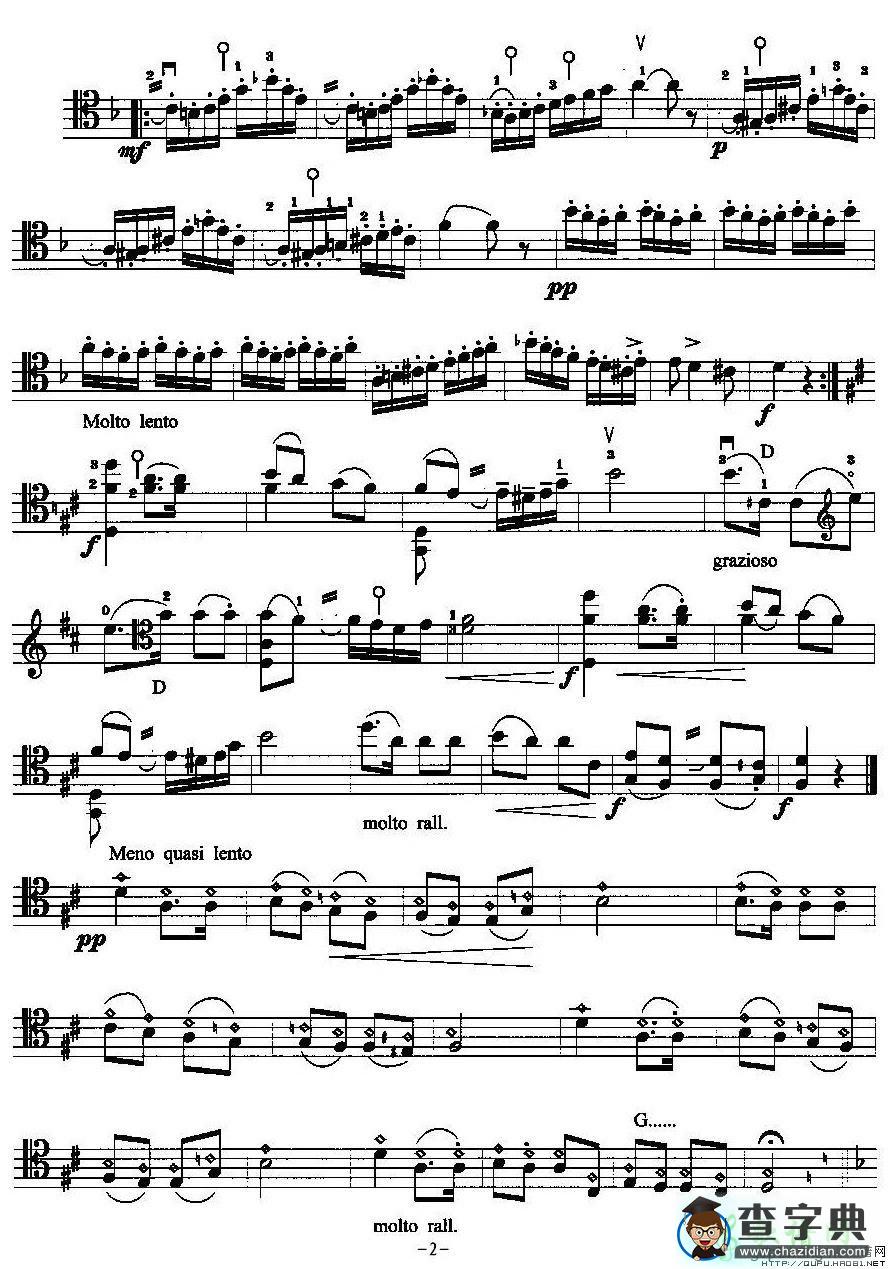 查尔达什舞曲小提琴谱
