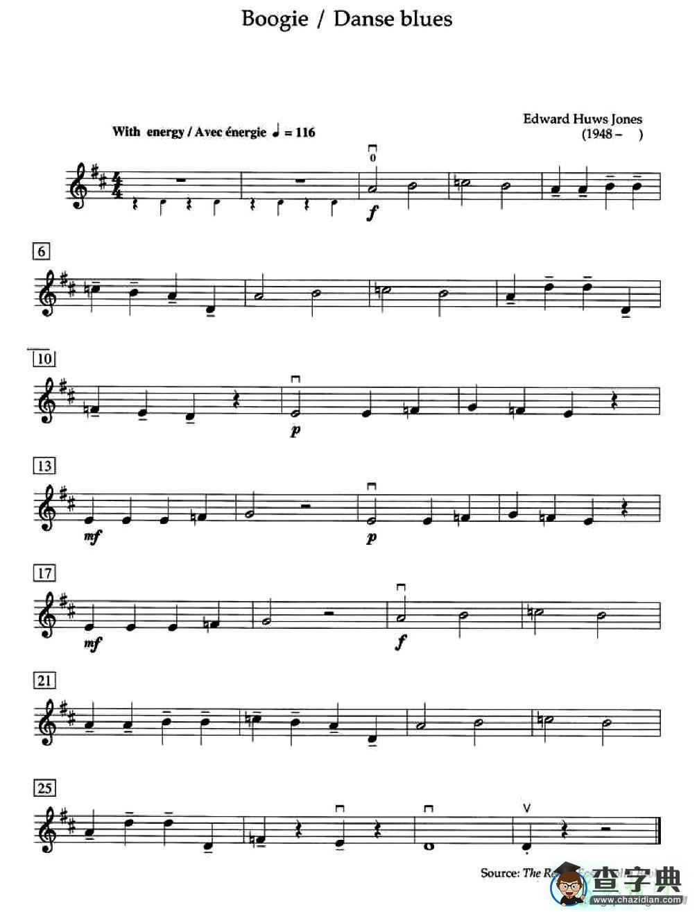 Boogie /Danse blues小提琴谱