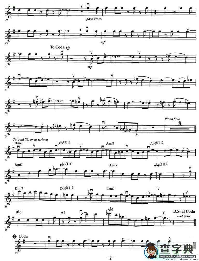 ONE NOTE SAMBA小提琴谱