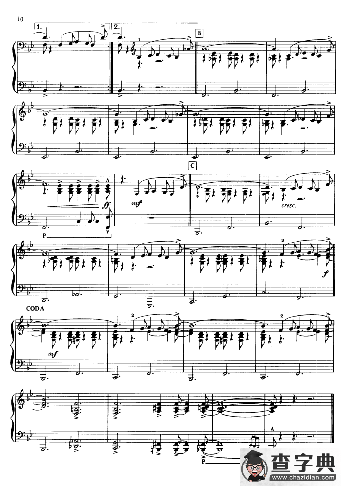 All that jazz（道地的爵士）钢琴谱