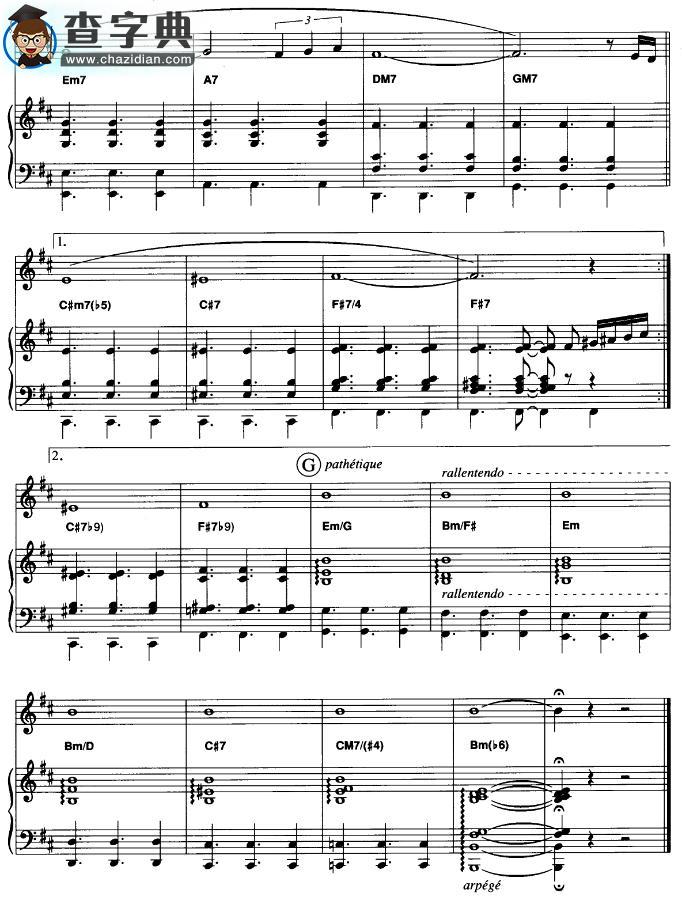 自由探戈手风琴谱_Tango pour Claude