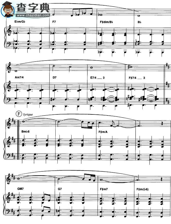 自由探戈手风琴谱_Tango pour Claude