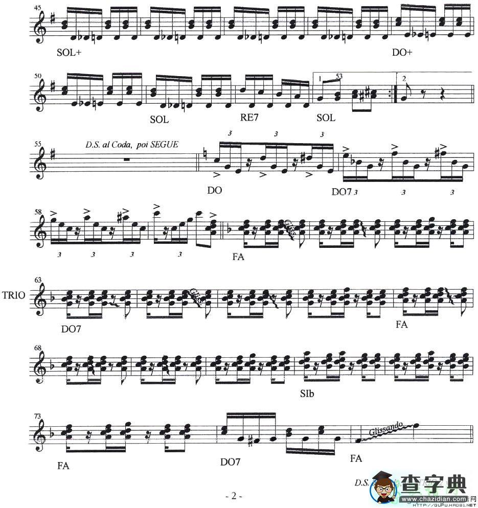 Swing Polka手风琴谱