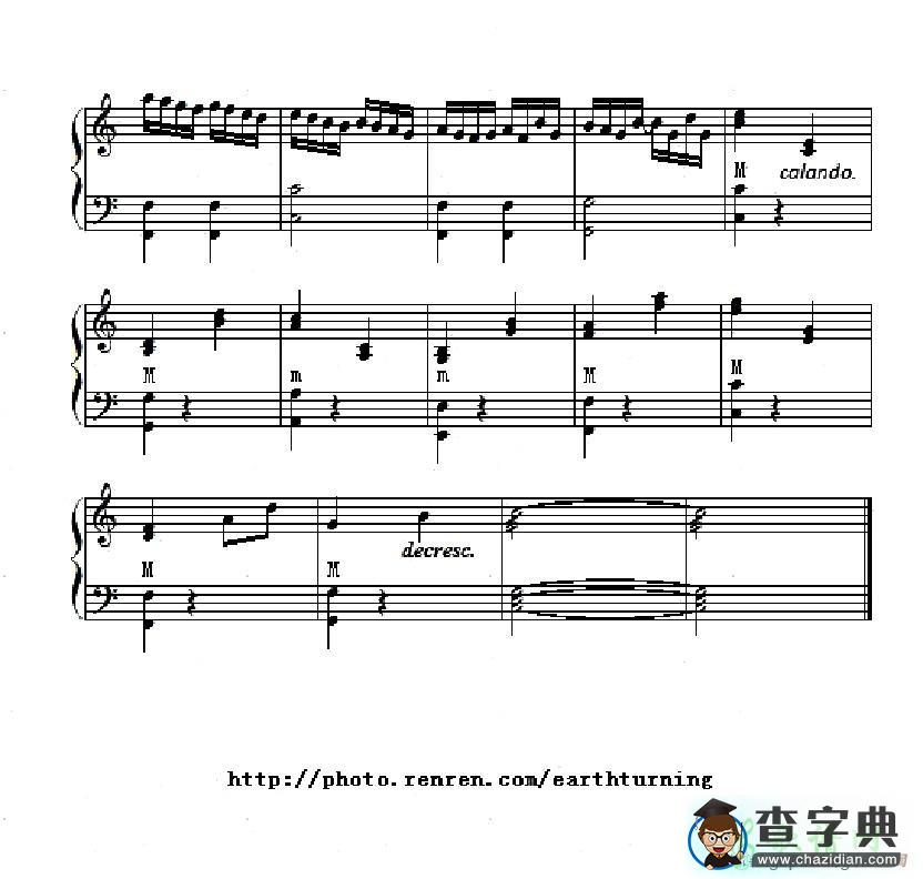 卡农 Canon手风琴谱