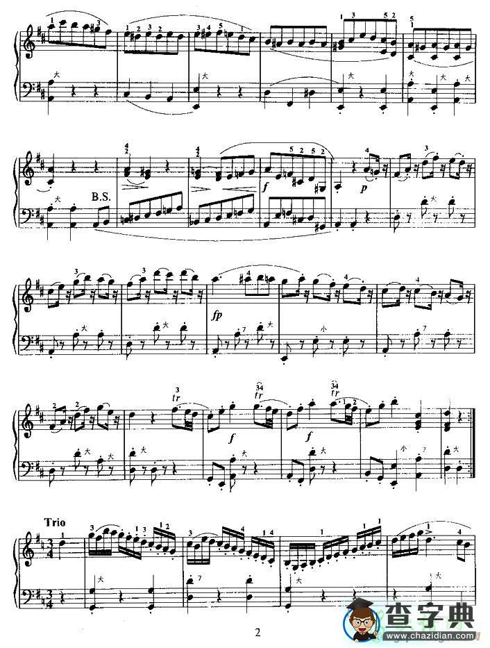 嬉戏曲手风琴谱