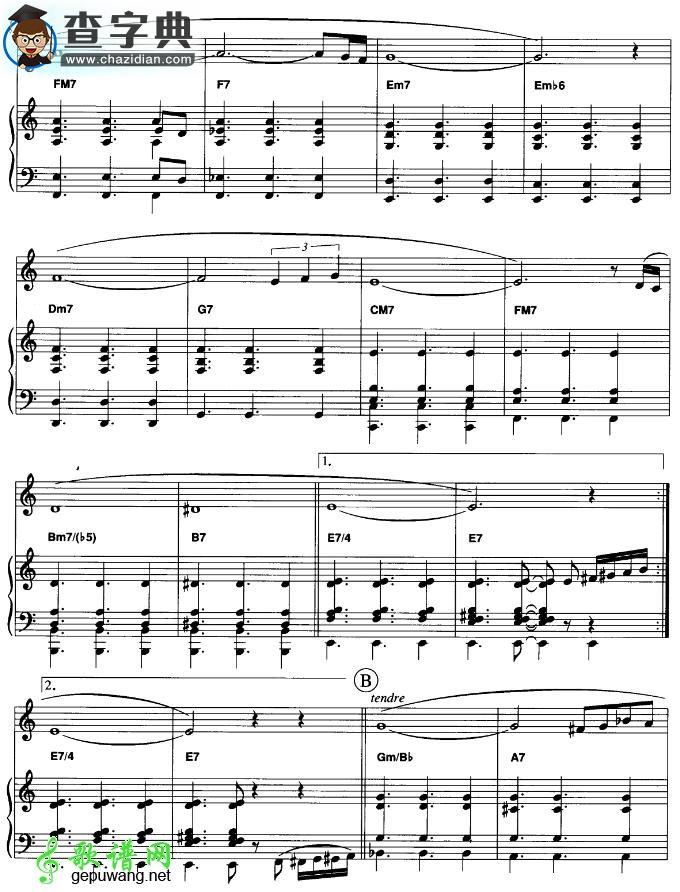 Tango pour Claude手风琴谱
