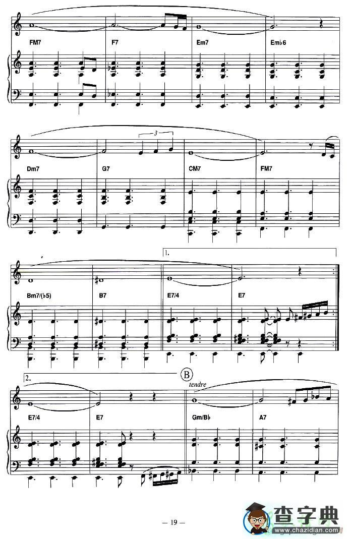 TANGO POUR CLAUDE手风琴谱