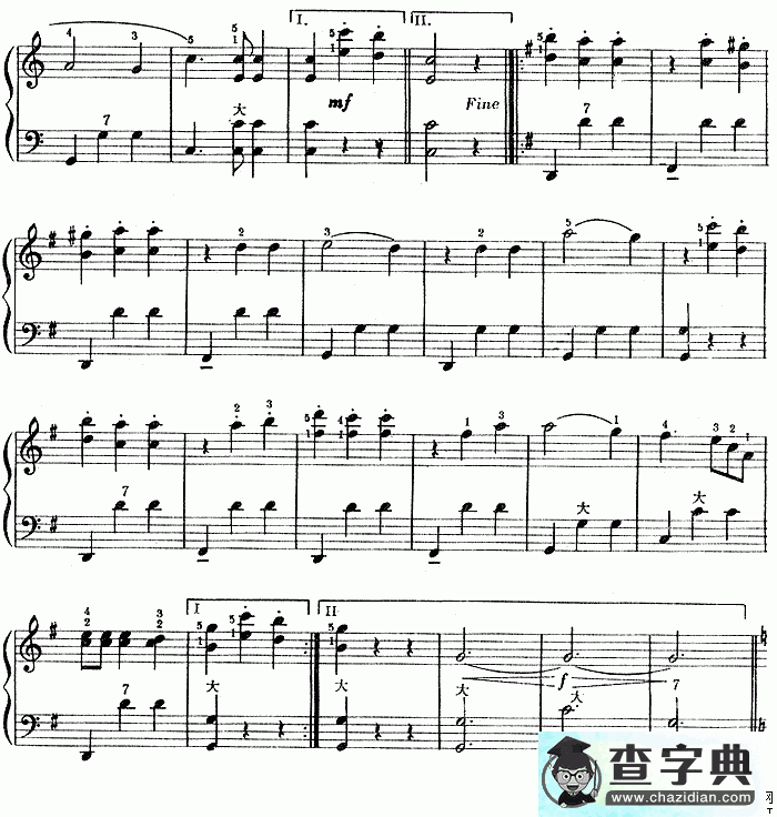 蓝色的多瑙河手风琴谱