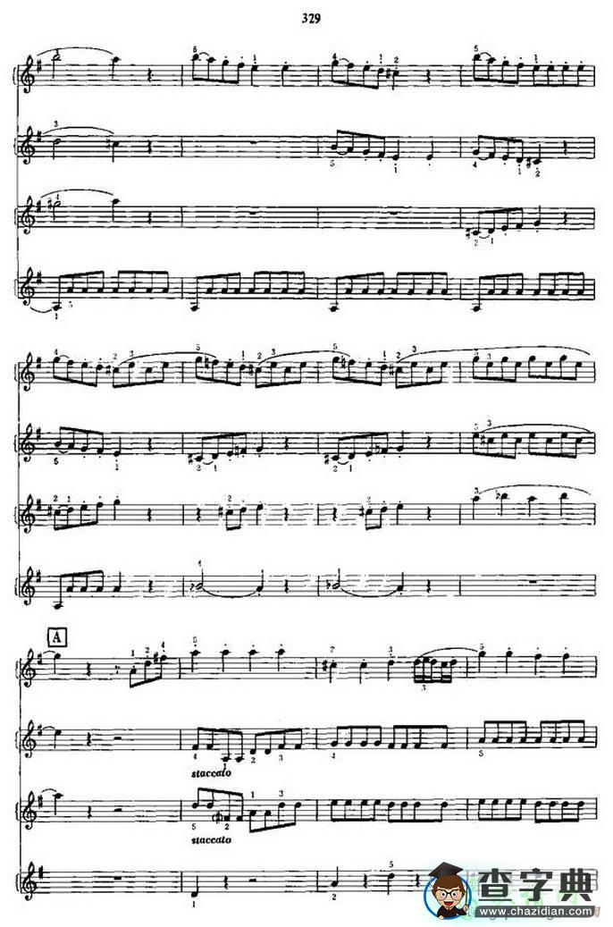 回旋曲手风琴谱