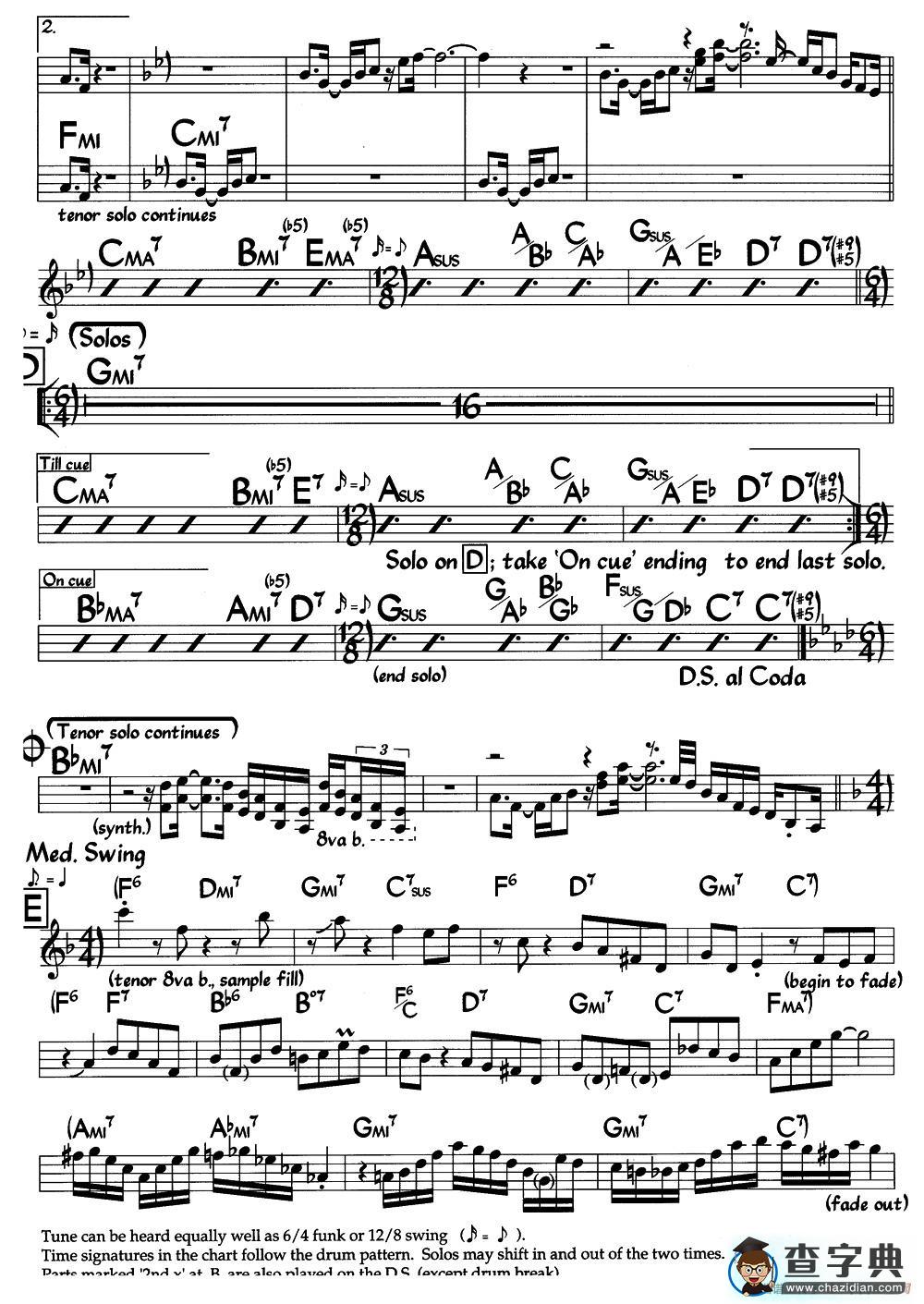 Escher Sketch（爵士钢琴曲）钢琴谱