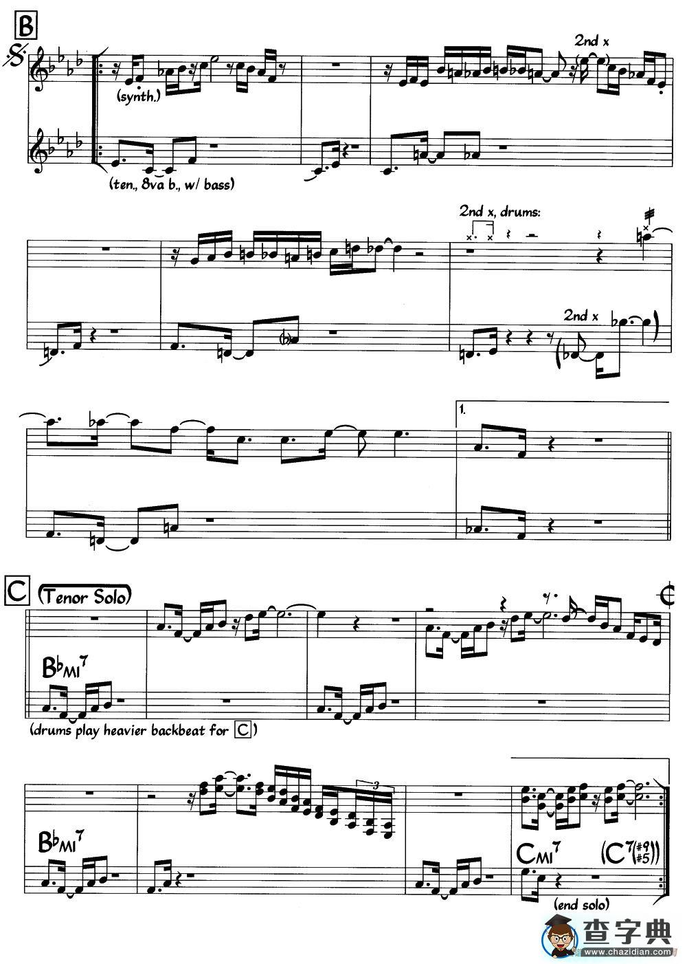 Escher Sketch（爵士钢琴曲）钢琴谱