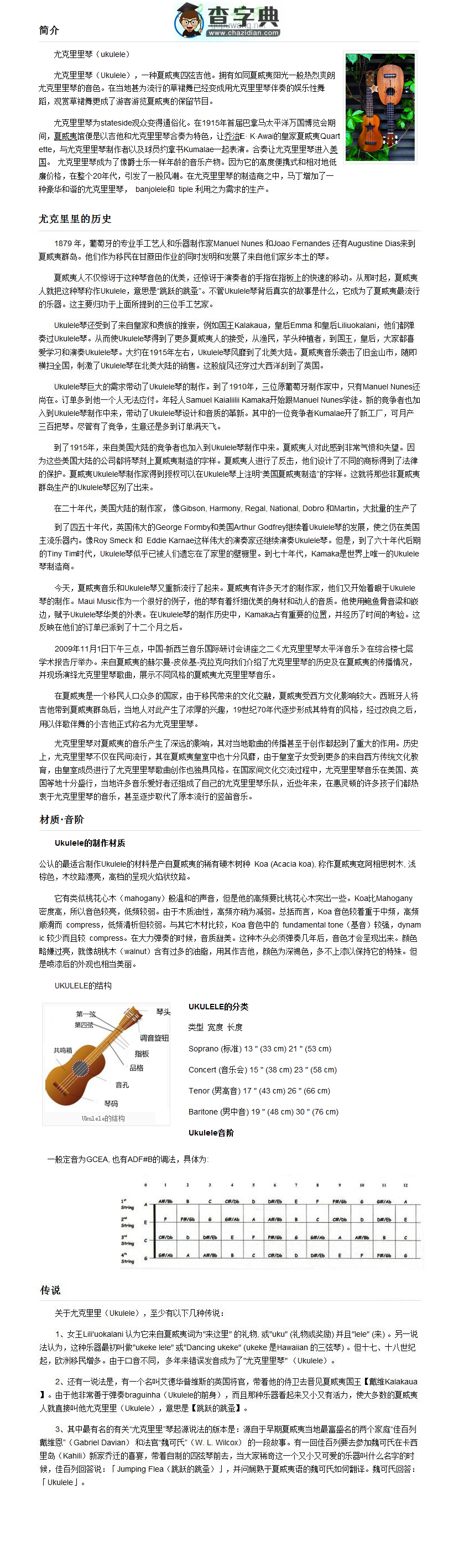 Ukulele 介绍 Ukulele是什么？
