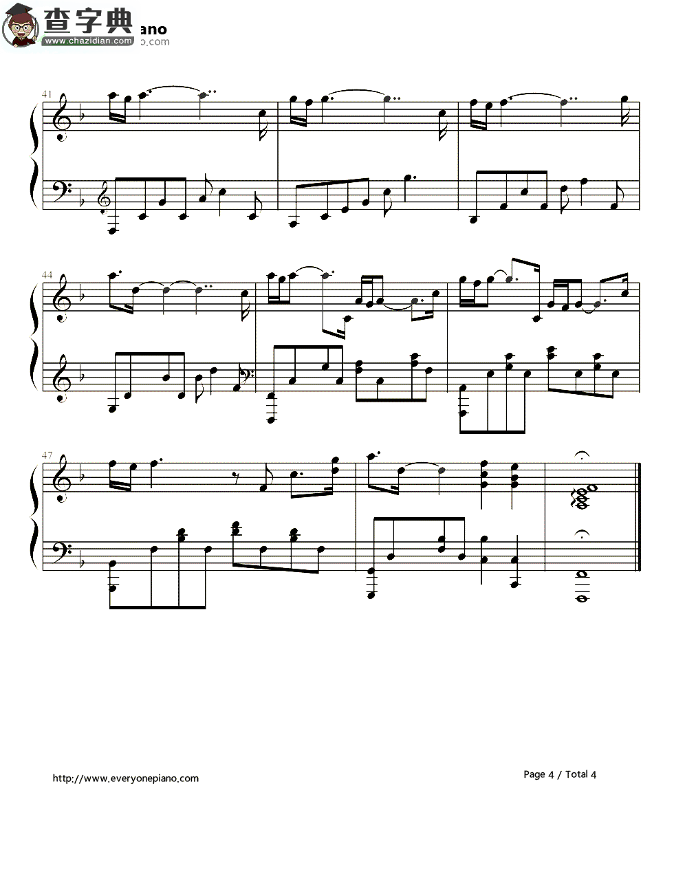 Run Away With Me央视天气预报背景音乐钢琴谱