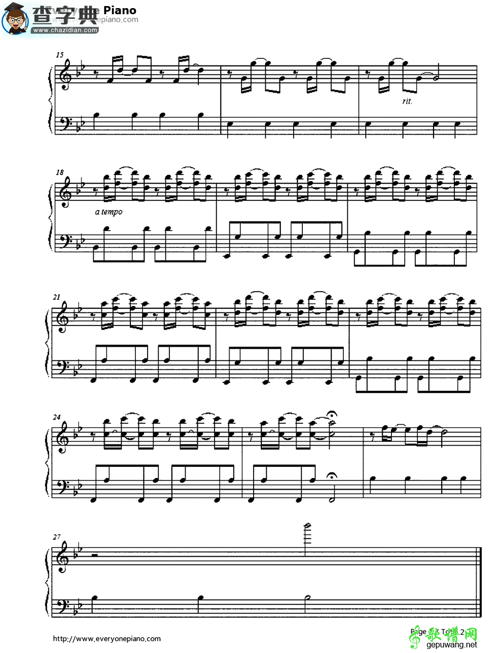 《Music Every Day》钢琴谱