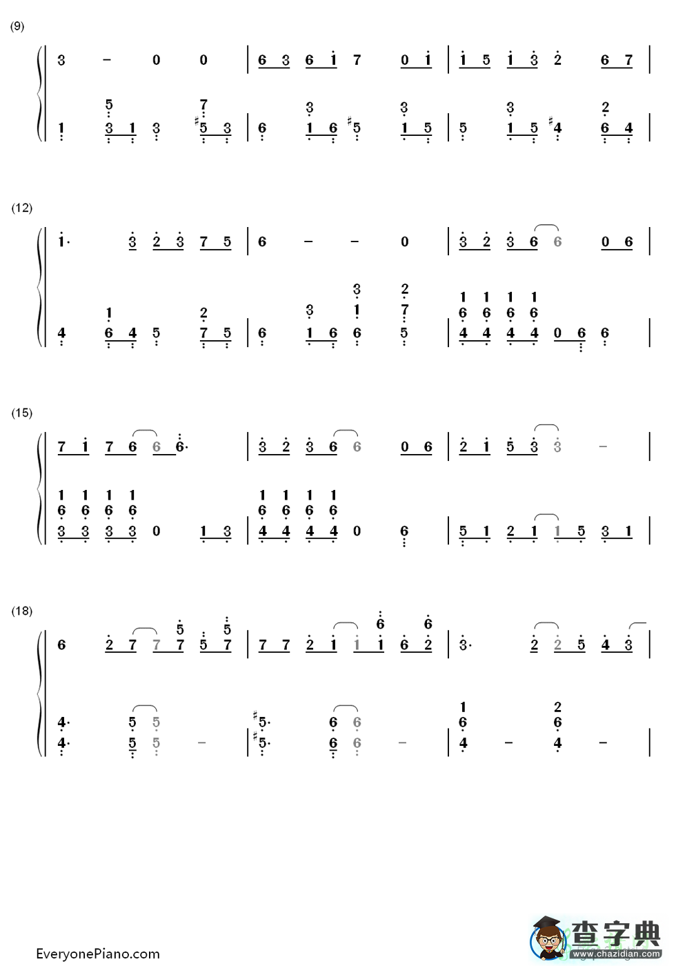 Cantarella钢琴谱Cantarella双手钢琴简谱