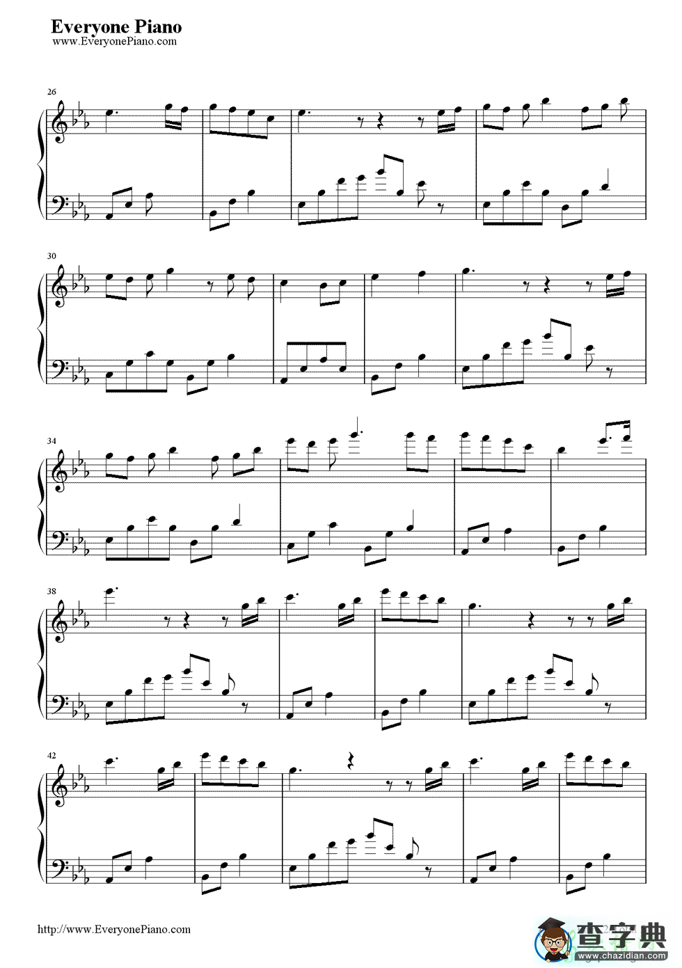 钢琴曲15钢琴谱