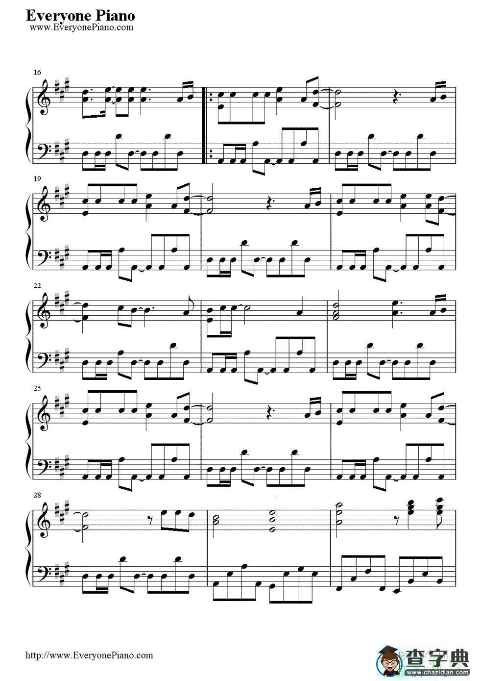 真爱钢琴谱_《爱上女主播》主題曲钢琴谱
