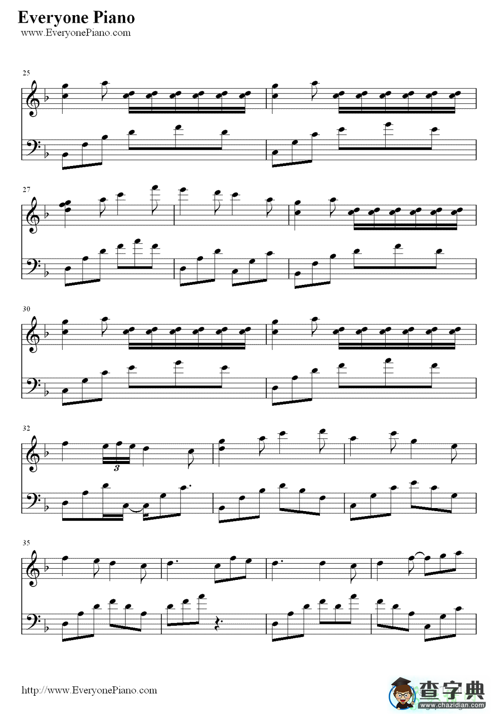 千本樱变奏曲钢琴谱